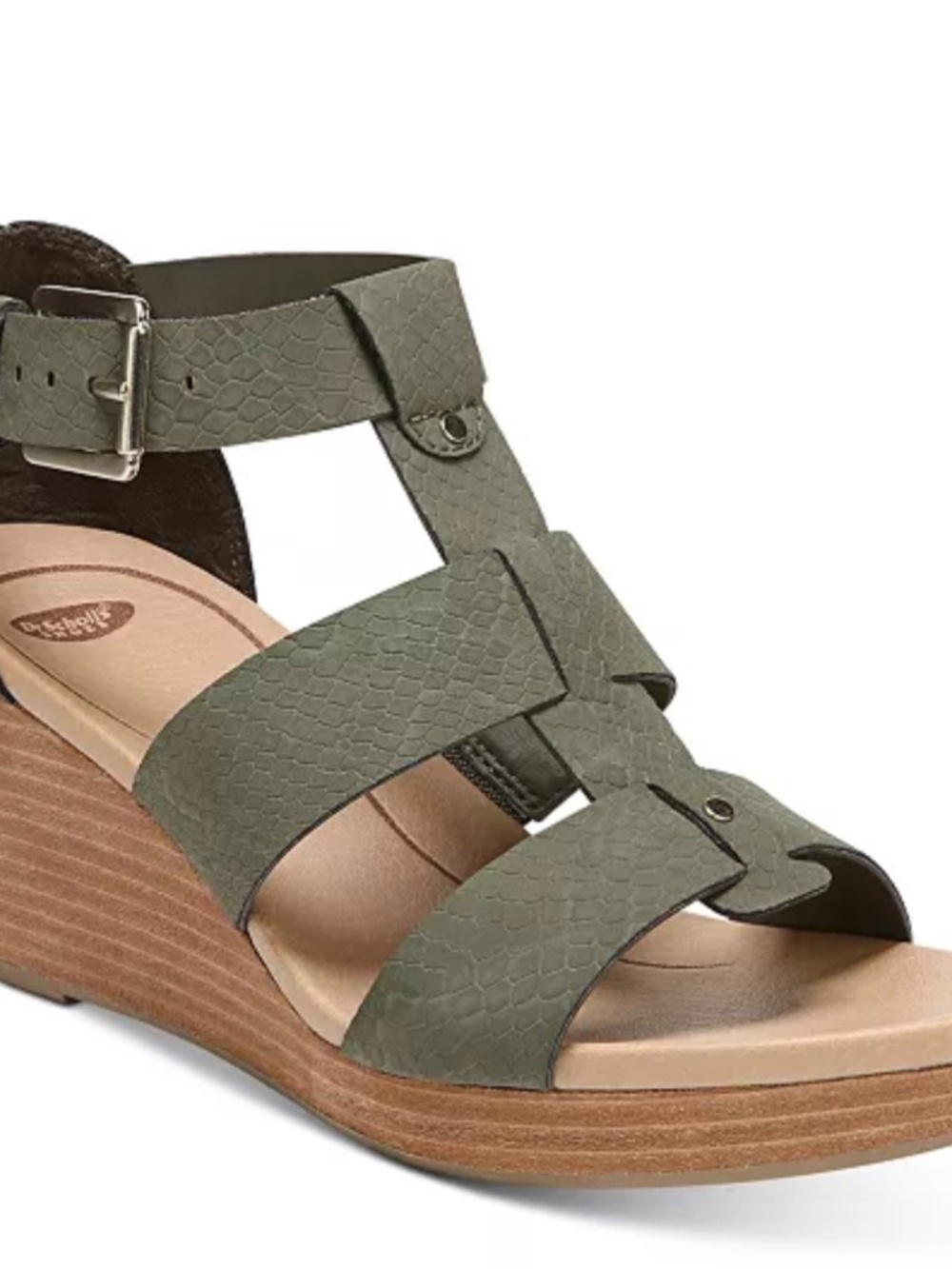 Dr. Scholl's Barton Wedge Sandal in Green, 9